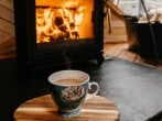 Tea by the woodburner Tea by the woodburner
